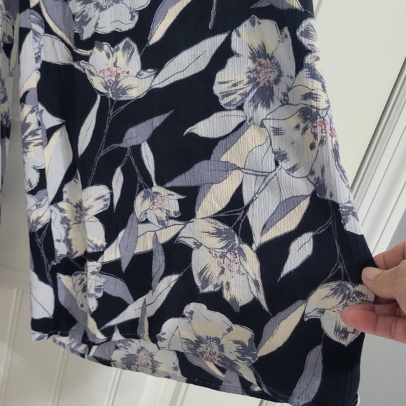 Billabong Floral Wide Leg Rayon Beach Pants Juniors Size 1 - Picture 2 of 4